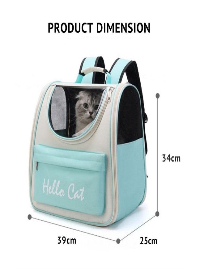 Pet Fun Cat Backpack Carrier - Airline Approved Pet Backpack for Cats, Small Dogs, Puppies, Kittens, Bunnies & Birds - Clear Pet Travel Bag for Outdoor Hiking & Adventures-Shadow Green - Image 2
